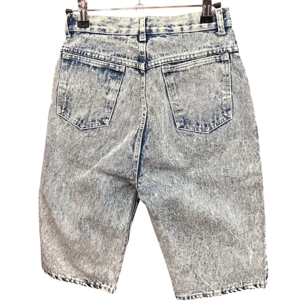 Vintage 90's Denim Shorts Acid Wash High Waisted Retro Grunge Cristina Casual